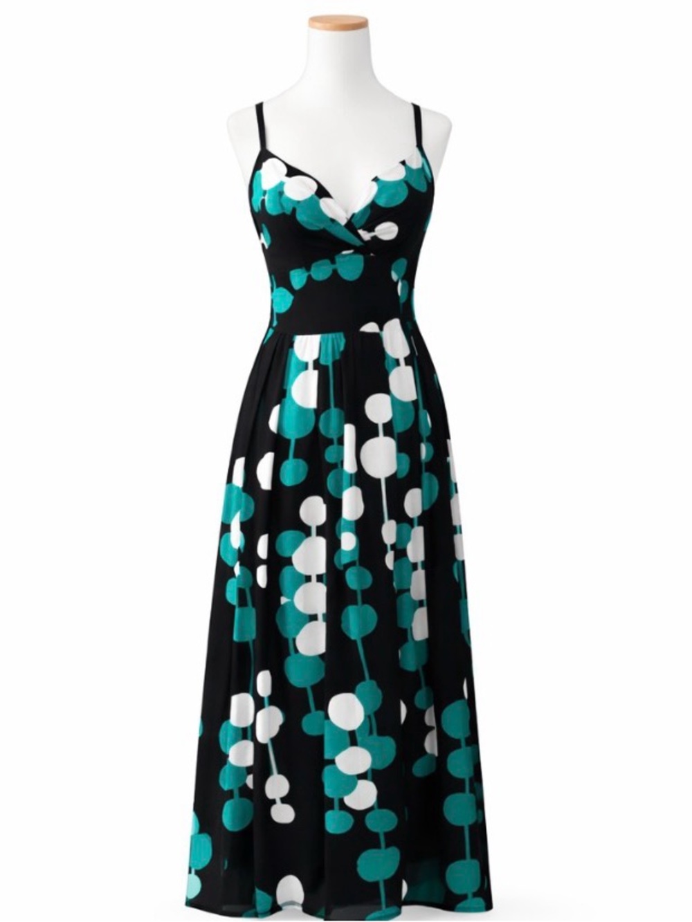 🆕 [Harkham] Black Green Print Cotton Silk Blend Lined Maxi Dress NWT Size 2